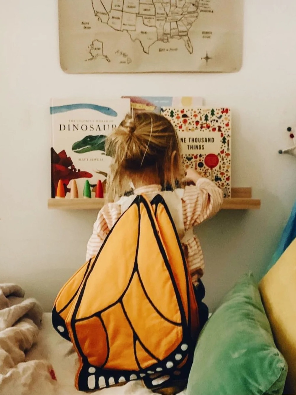 Jack Be Nimble Orange Monarch Butterfly Costume Wings